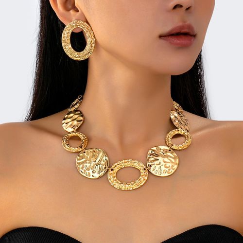 Collier & Boucles Dorées Élégance Royale