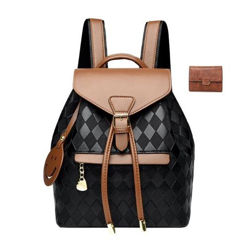 Sac à Dos Femme Élégance Bicolore + Portefeuille –